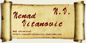Nenad Vitanović vizit kartica